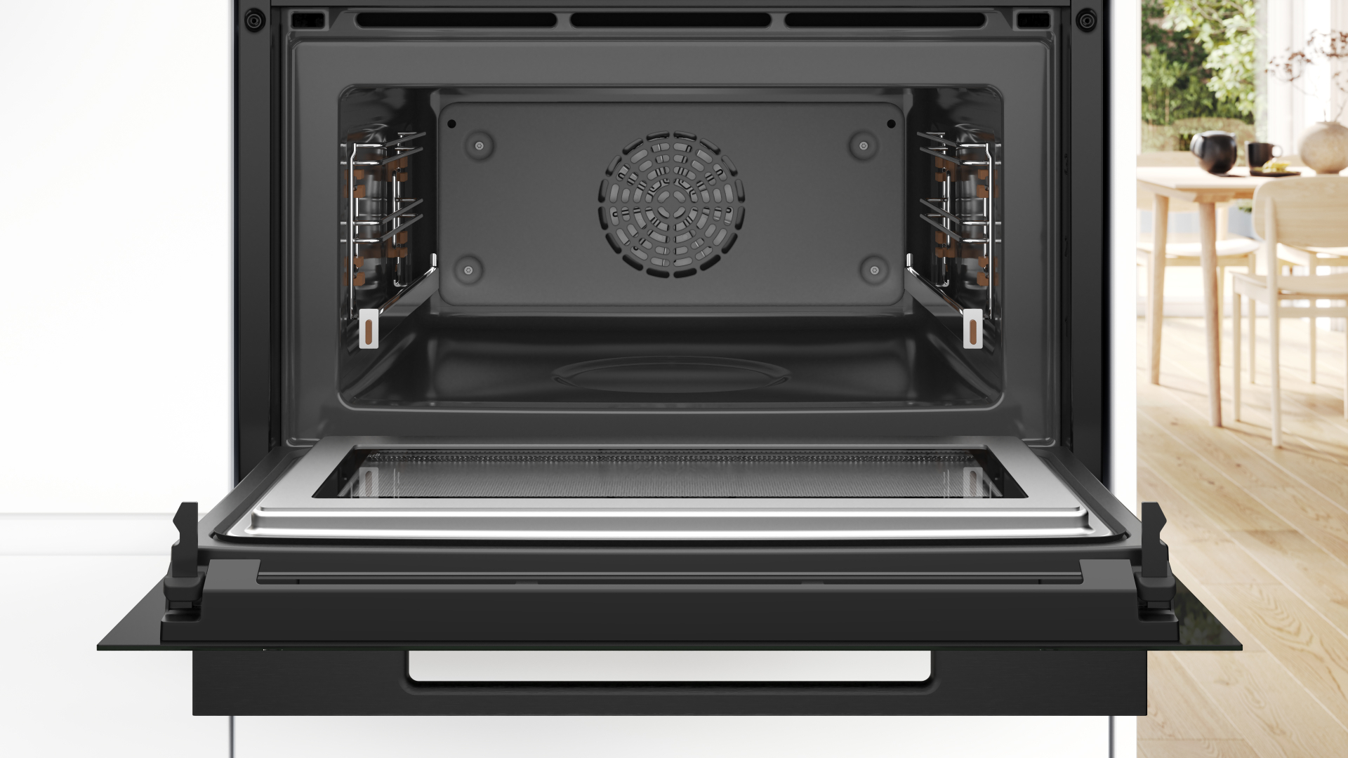 BOSCH SERIE 8 multifunctionele oven met microgolfoven - 45cm - CMG936AB1S