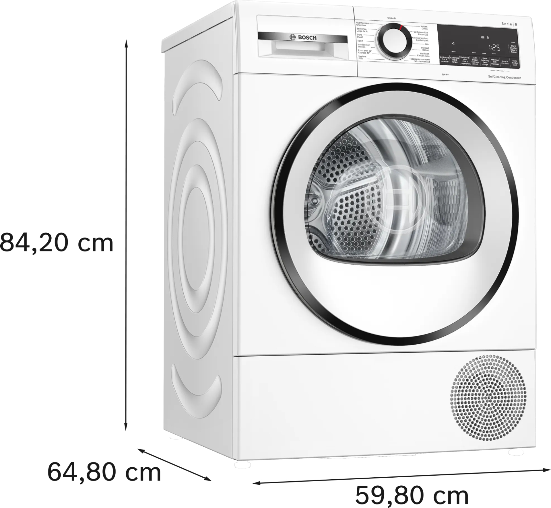 BOSCH SERIE 6 Droogkast 8 kg - WQG235DEFG