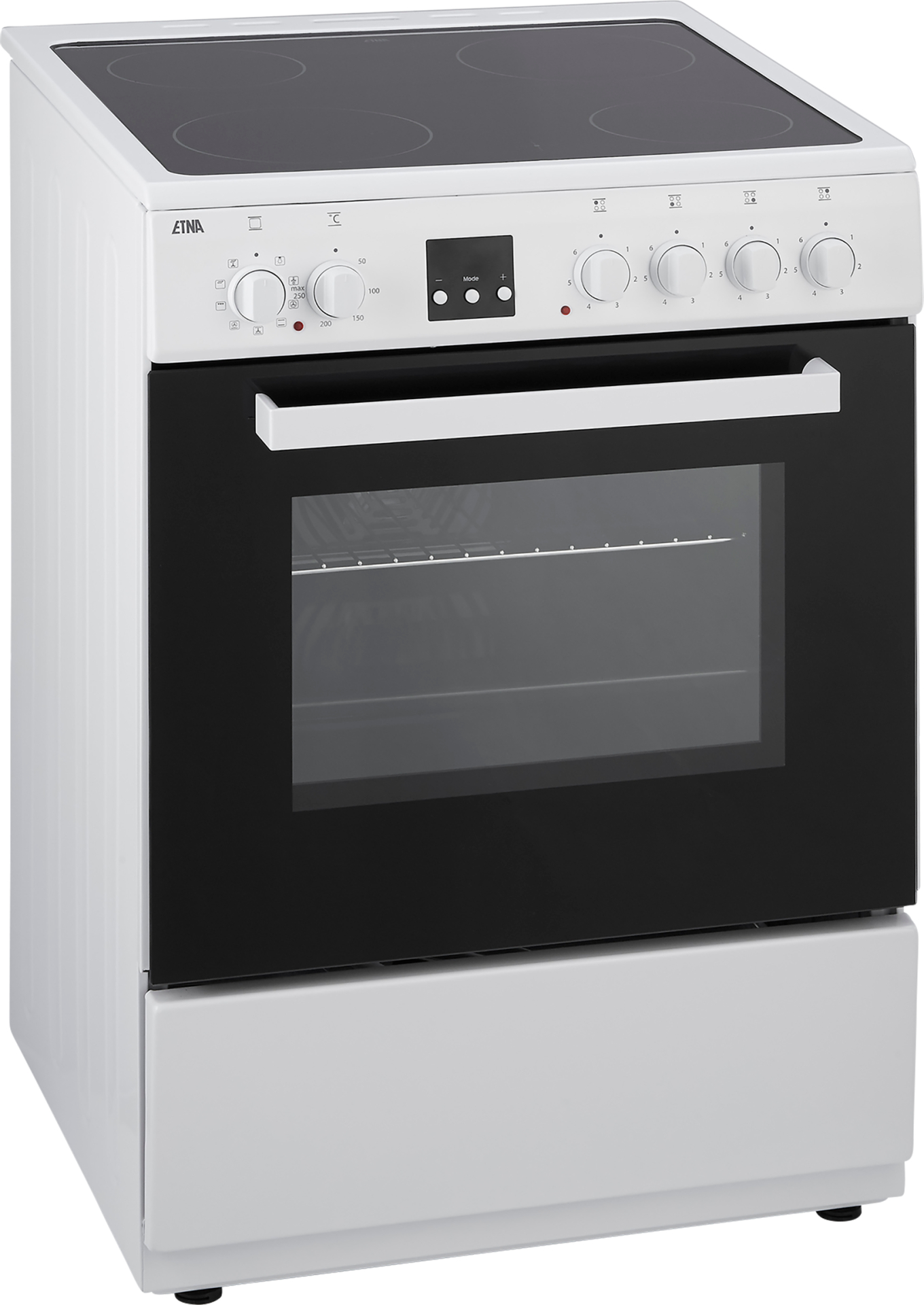 ETNA fornuis met keramische kookplaat - 60cm - FKV761WIT
