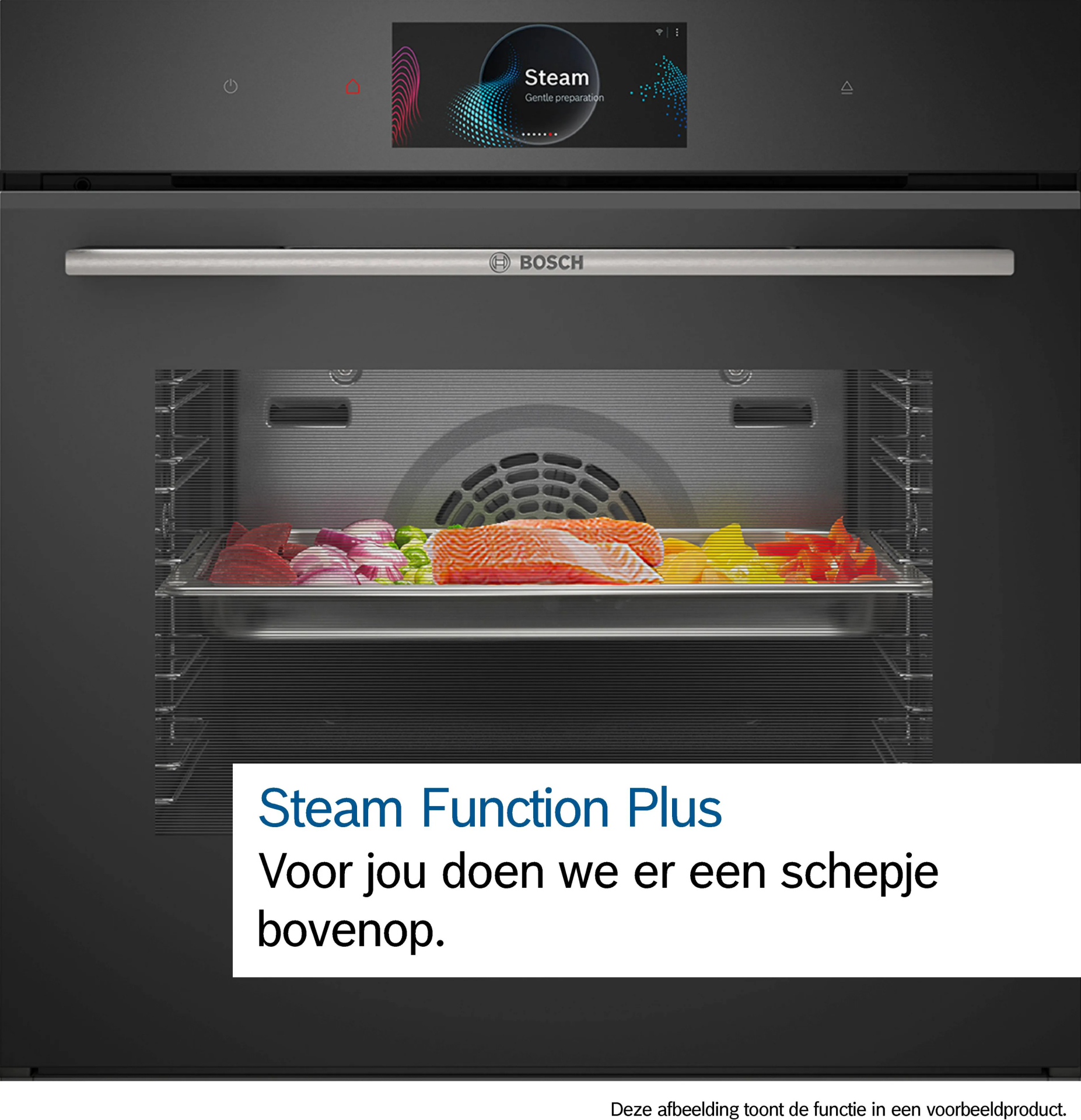 BOSCH SERIE 8 multifunctionele oven met stoom - 45cm - CSG7364B1