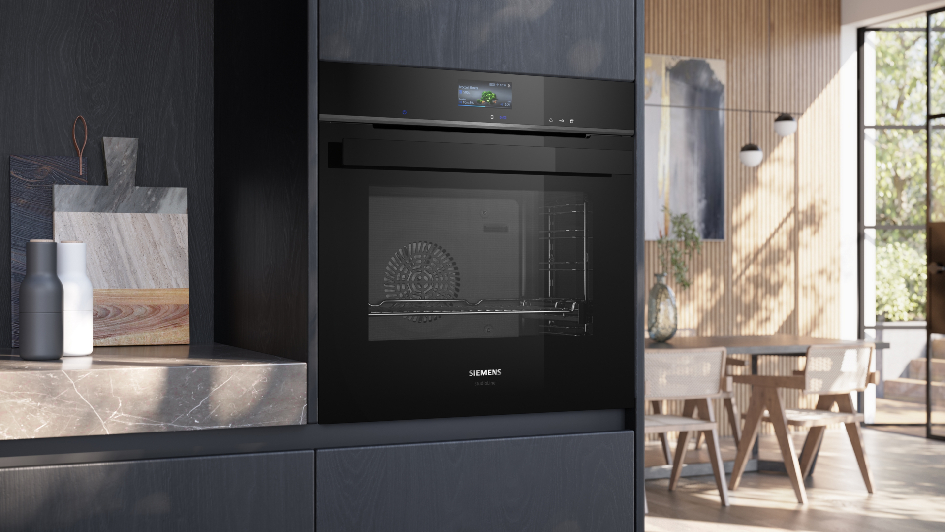 SIEMENS IQ700 multifunctionele oven met stoom - 60cm - HS936GCB1
