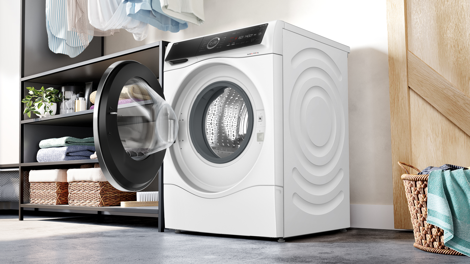 BOSCH SERIE 8 Was-droogcombinatie 6 kg - WNC254A0BY