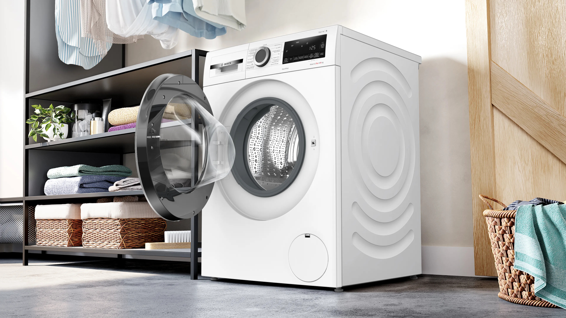 BOSCH Serie 6 was- droogcombinatie - WNG24406FG