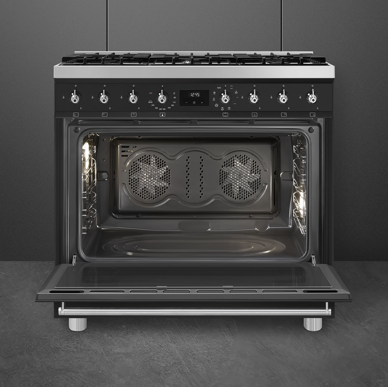 SMEG fornuis met gaskookplaat - 90cm - C9GMMB2