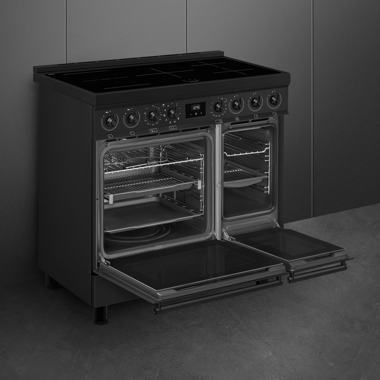 SMEG fornuis met inductie kookplaat - 90cm - C92IPN2