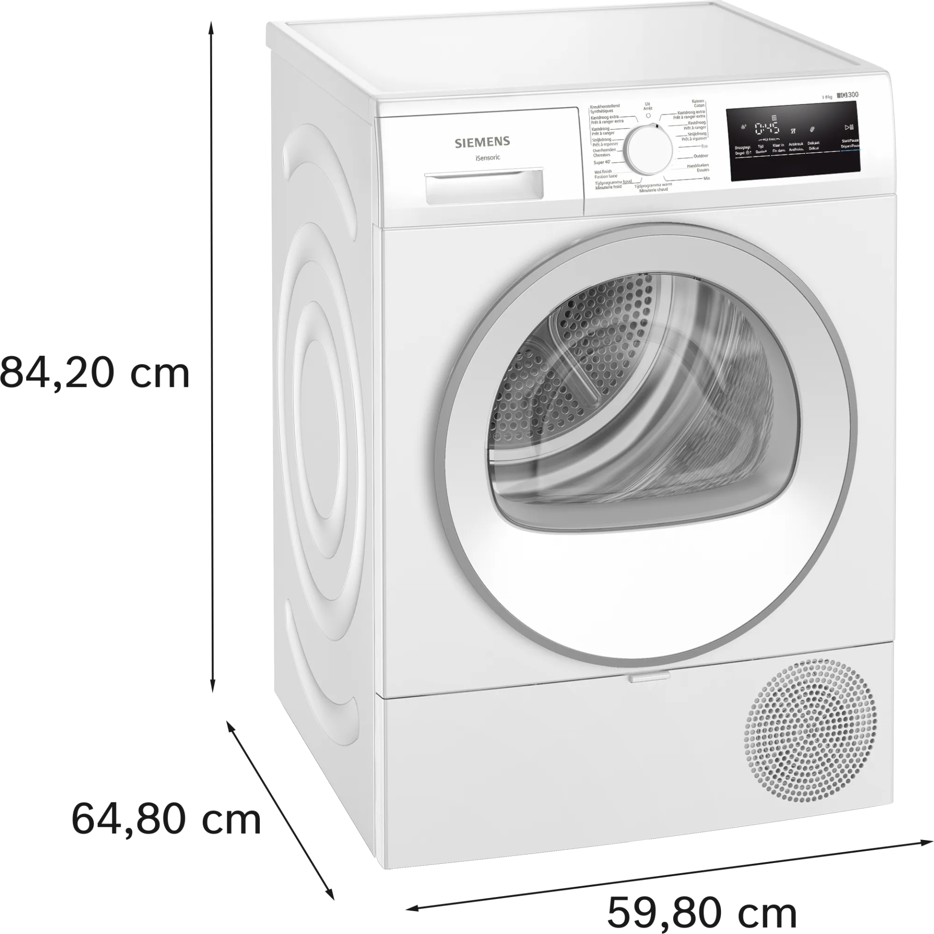 SIEMENS iQ300 Droogkast 8 kg - WT45H20WFG