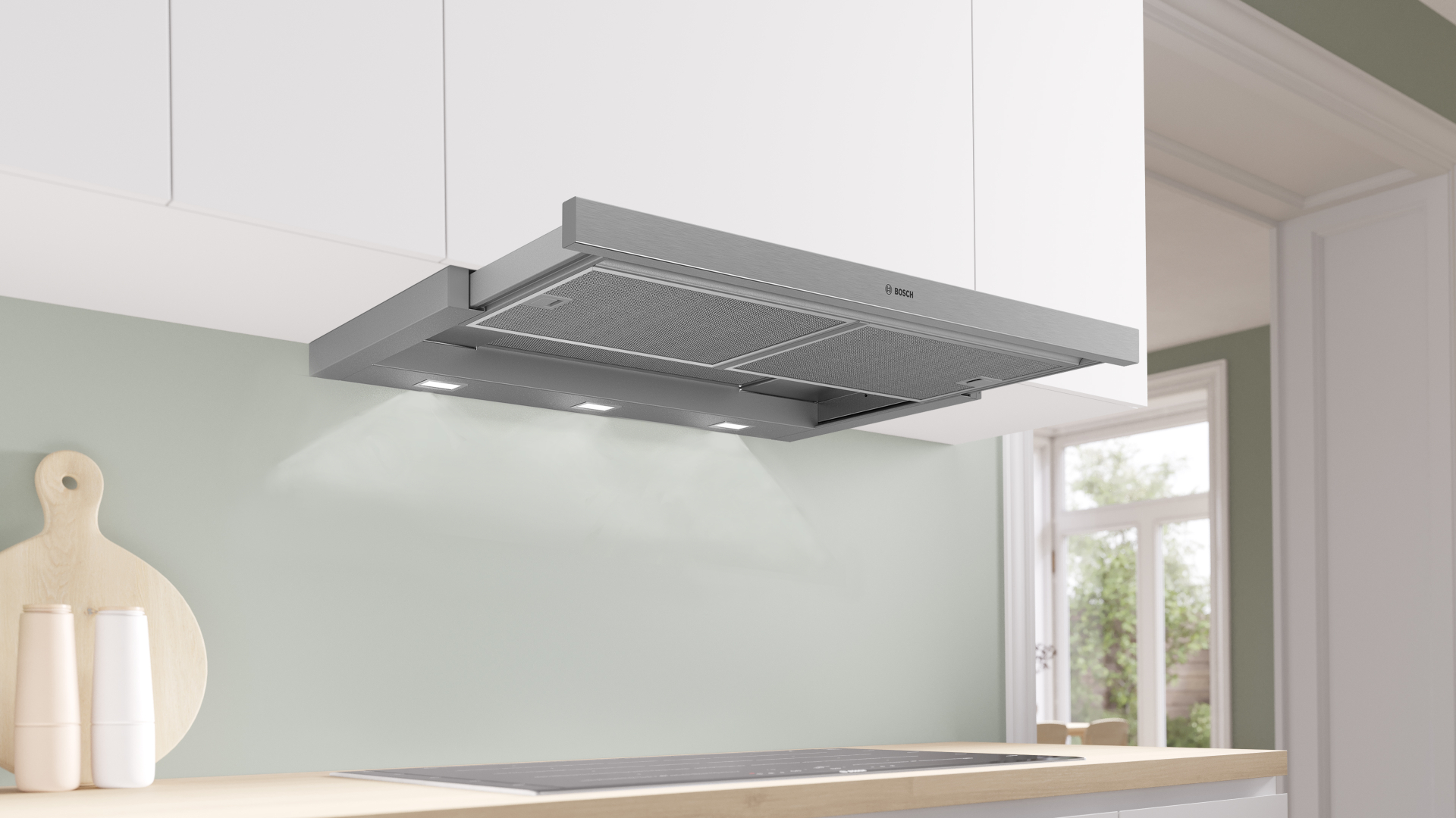 BOSCH SERIE 4 telescopische dampkap - 90cm - DFS097A51