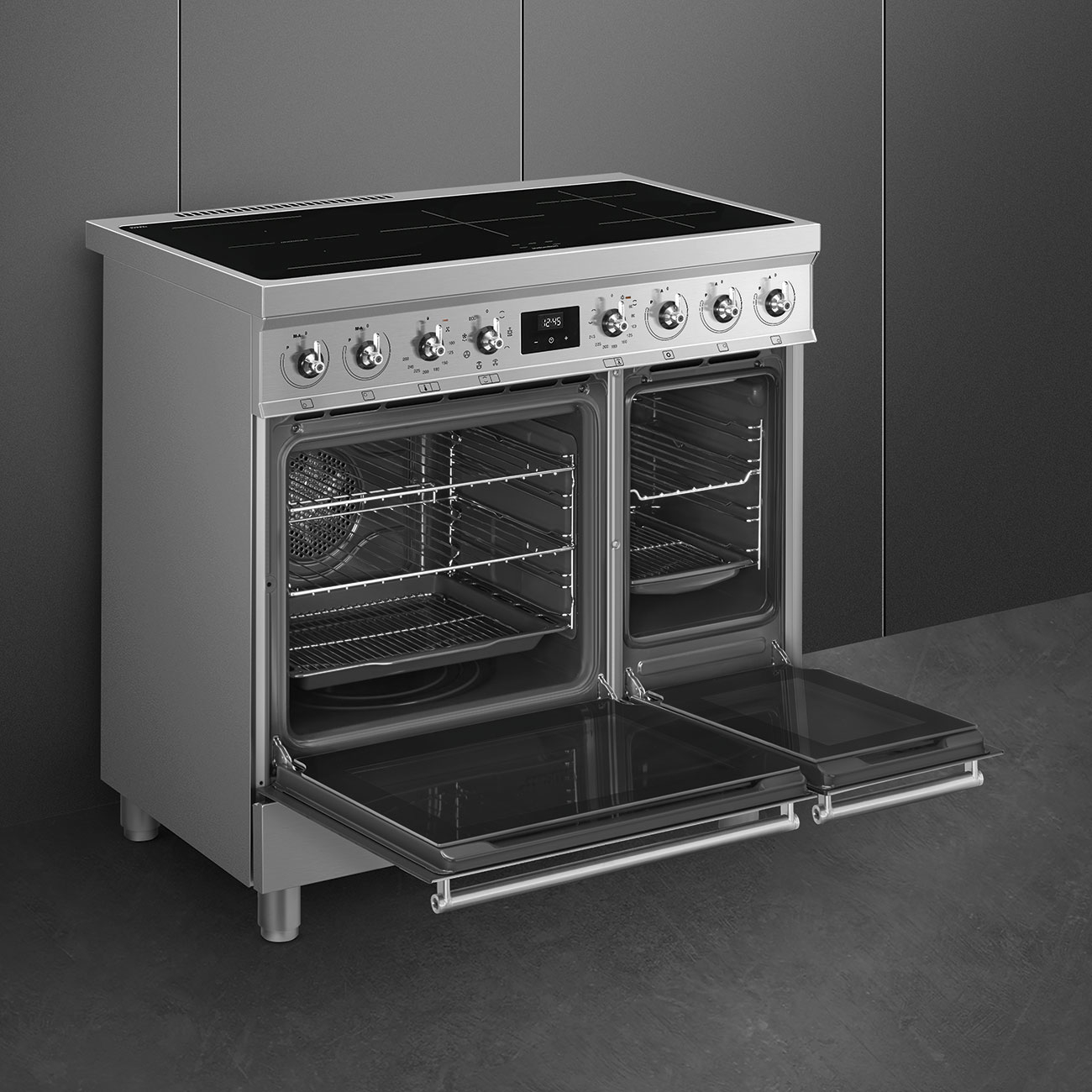 SMEG fornuis met inductie kookplaat - 90cm - C92IMX2