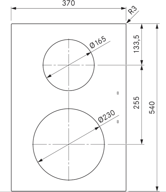 BORA inductiekookplaat - domino - PKI3