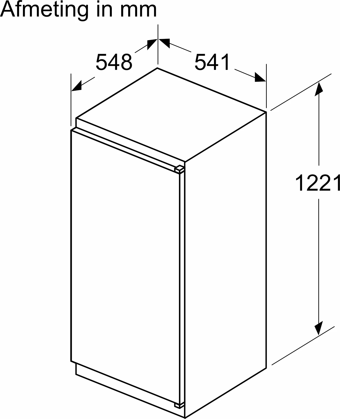 BOSCH SERIE 2 koelkast zonder vriesvak - 122cm - KIR41NSE0