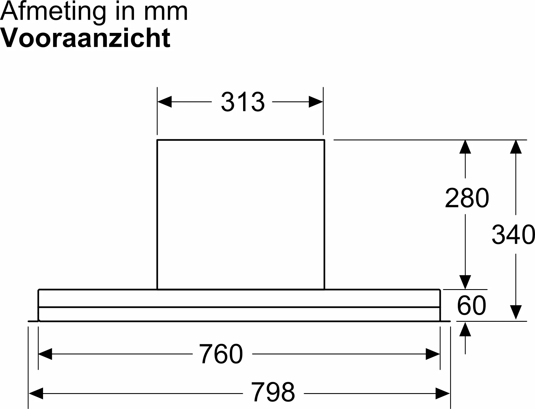 SIEMENS IQ300 geïntegreerde dampkap - 80cm - LJ85BCC60