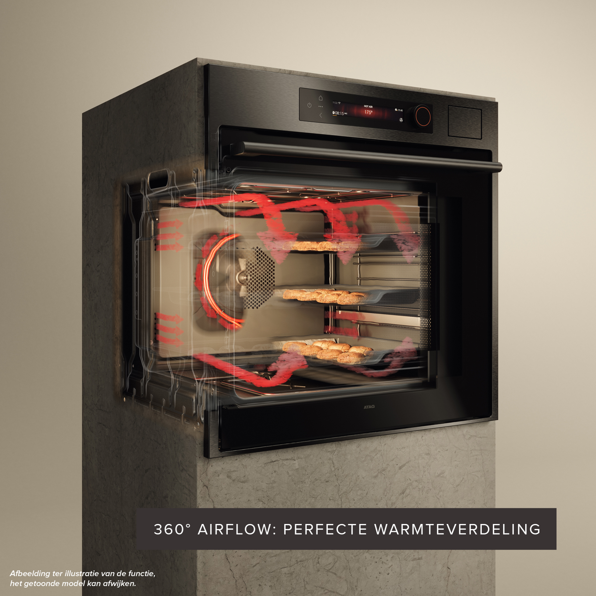 ATAG multifunctionele oven met stoom - 60cm - CS8612D