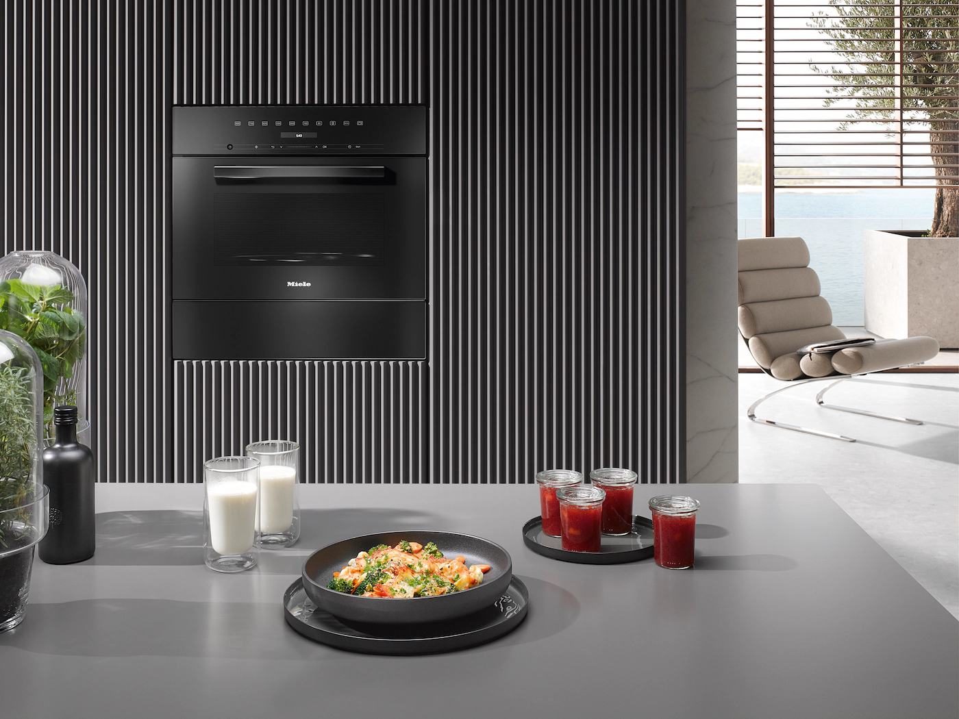 MIELE VITROLINE microgolfoven met grill - 45cm - M7244OBSW