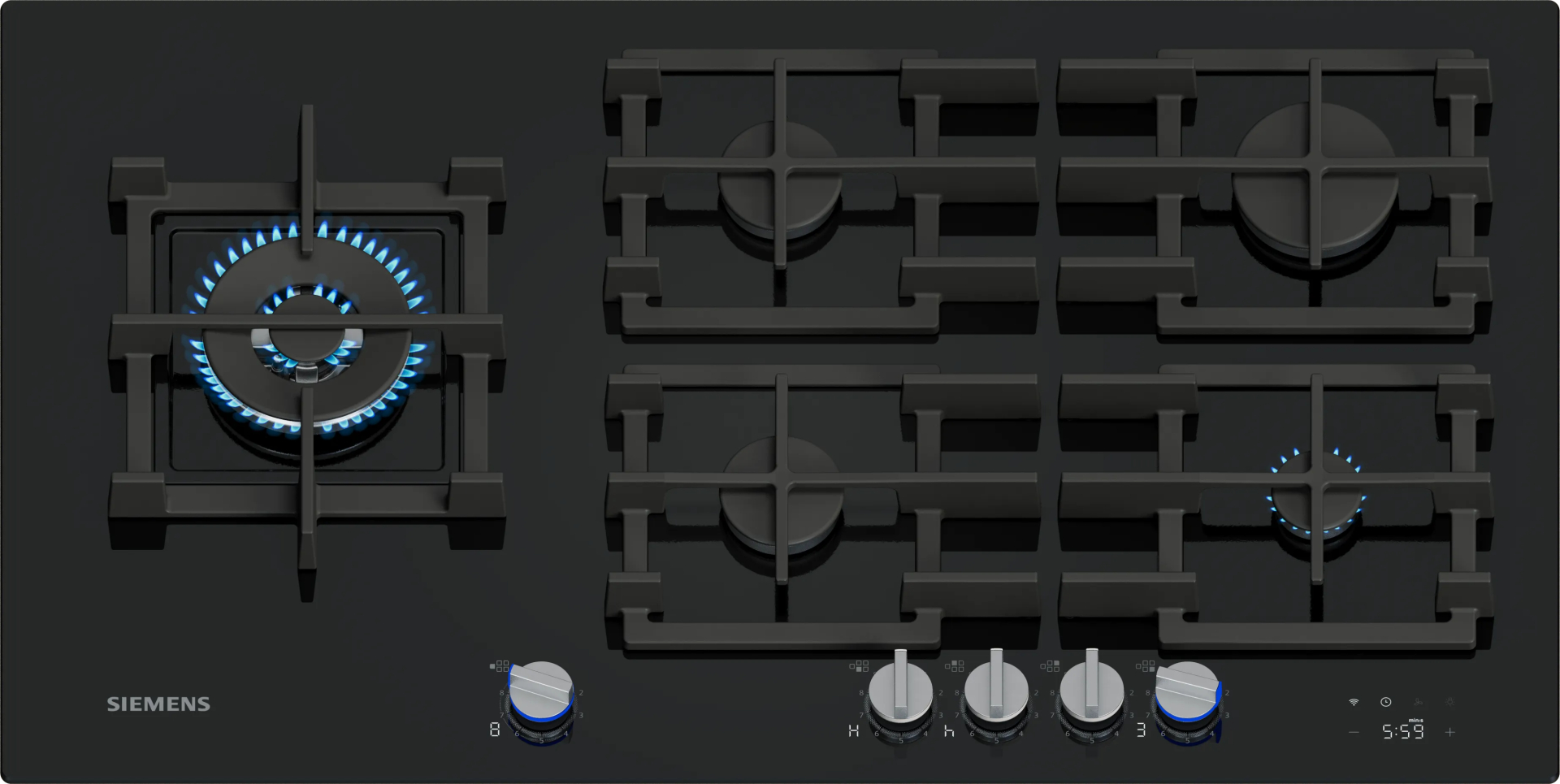 SIEMENS IQ700 gaskookplaat - 90cm - ER9A6SH40