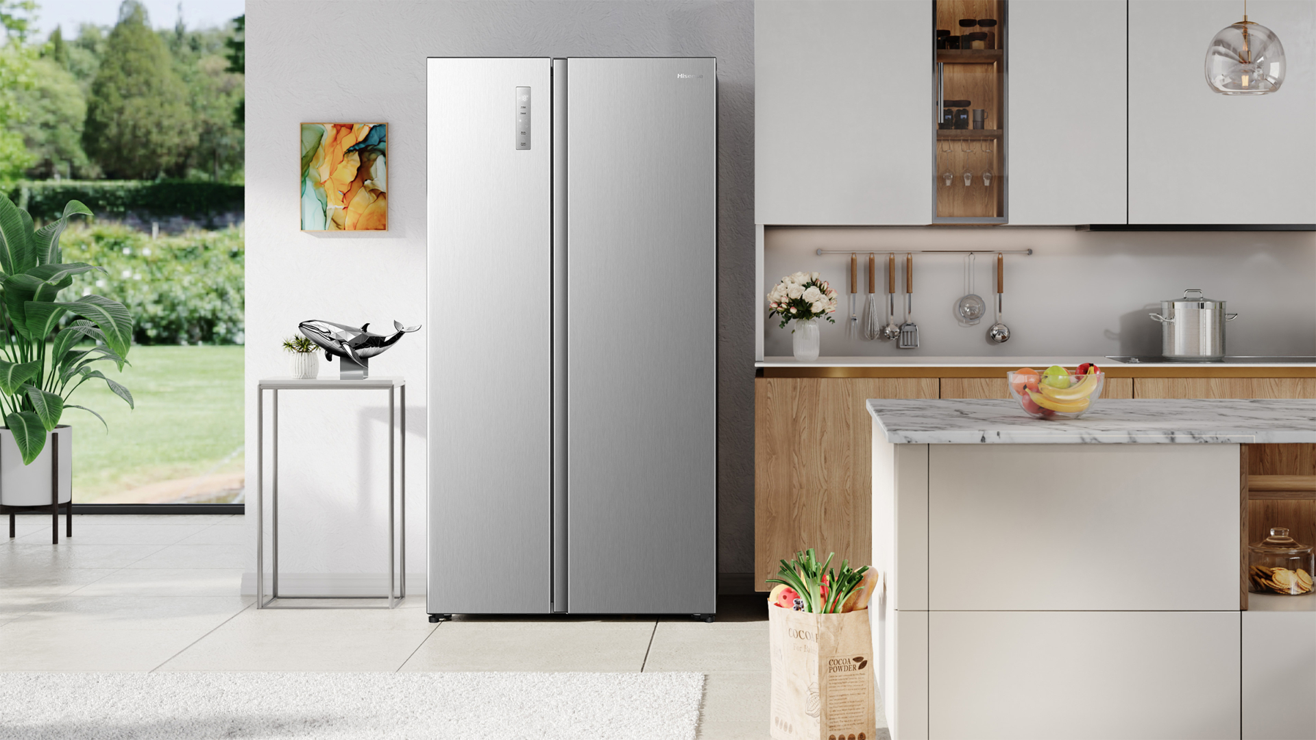 HISENSE side-by-side - 178cm - RS3P558NEID
