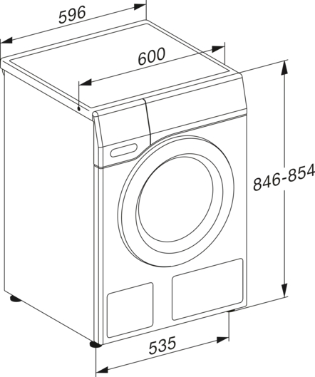 MIELE Wasmachine 9 kg - WED395WCS