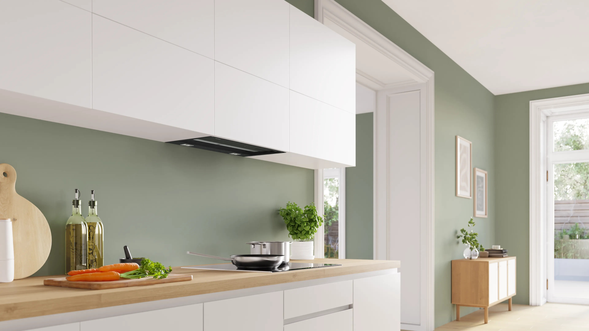 BOSCH SERIE 6 geïntegreerde dampkap - 60cm - DBB67DP60