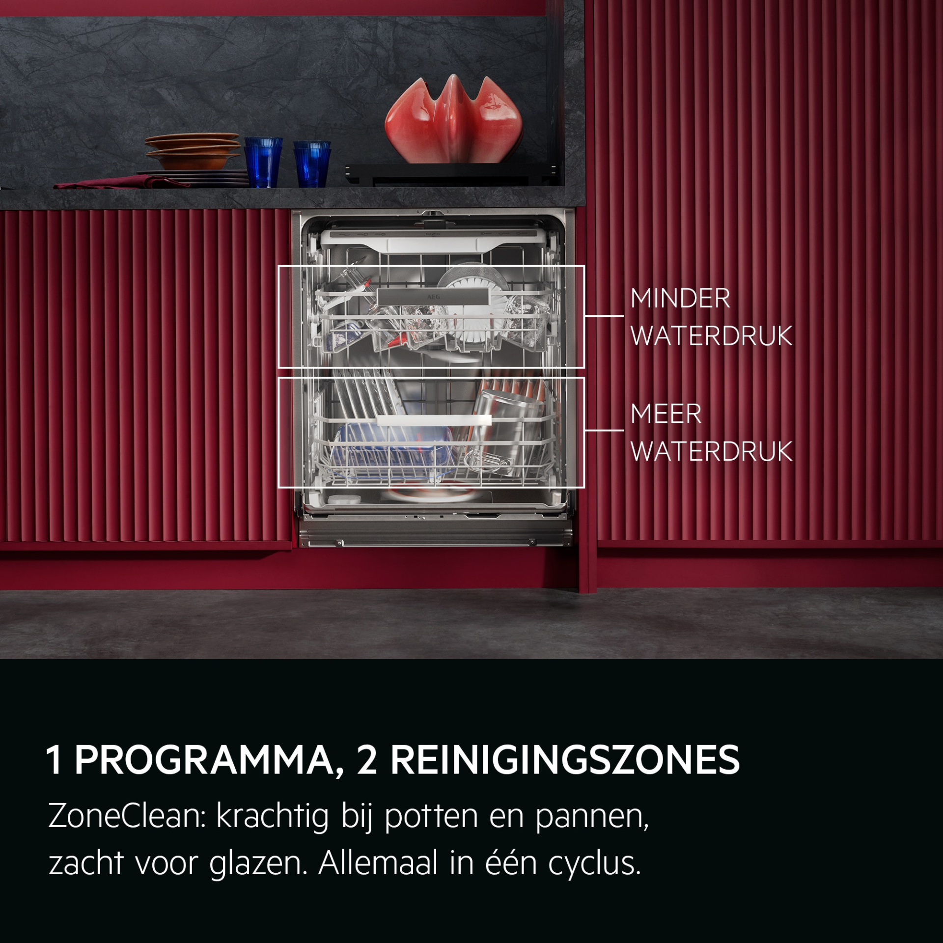 AEG 8000 vaatwasser volledig integreerbaar - NG82IA10SK