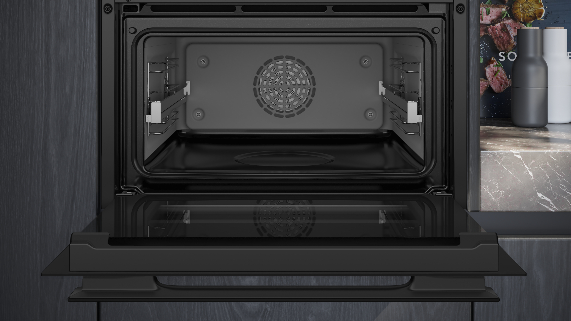 SIEMENS IQ700 multifunctionele oven met stoom - 45cm - CS958GCB1