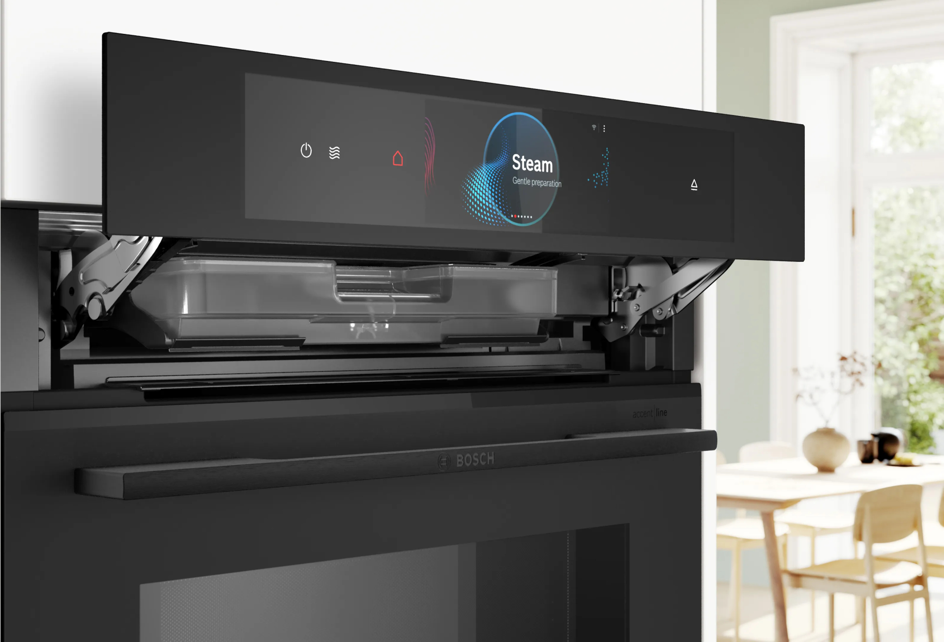 BOSCH SERIE 8 multifunctionele oven - combi - 60cm - HNG978NM1