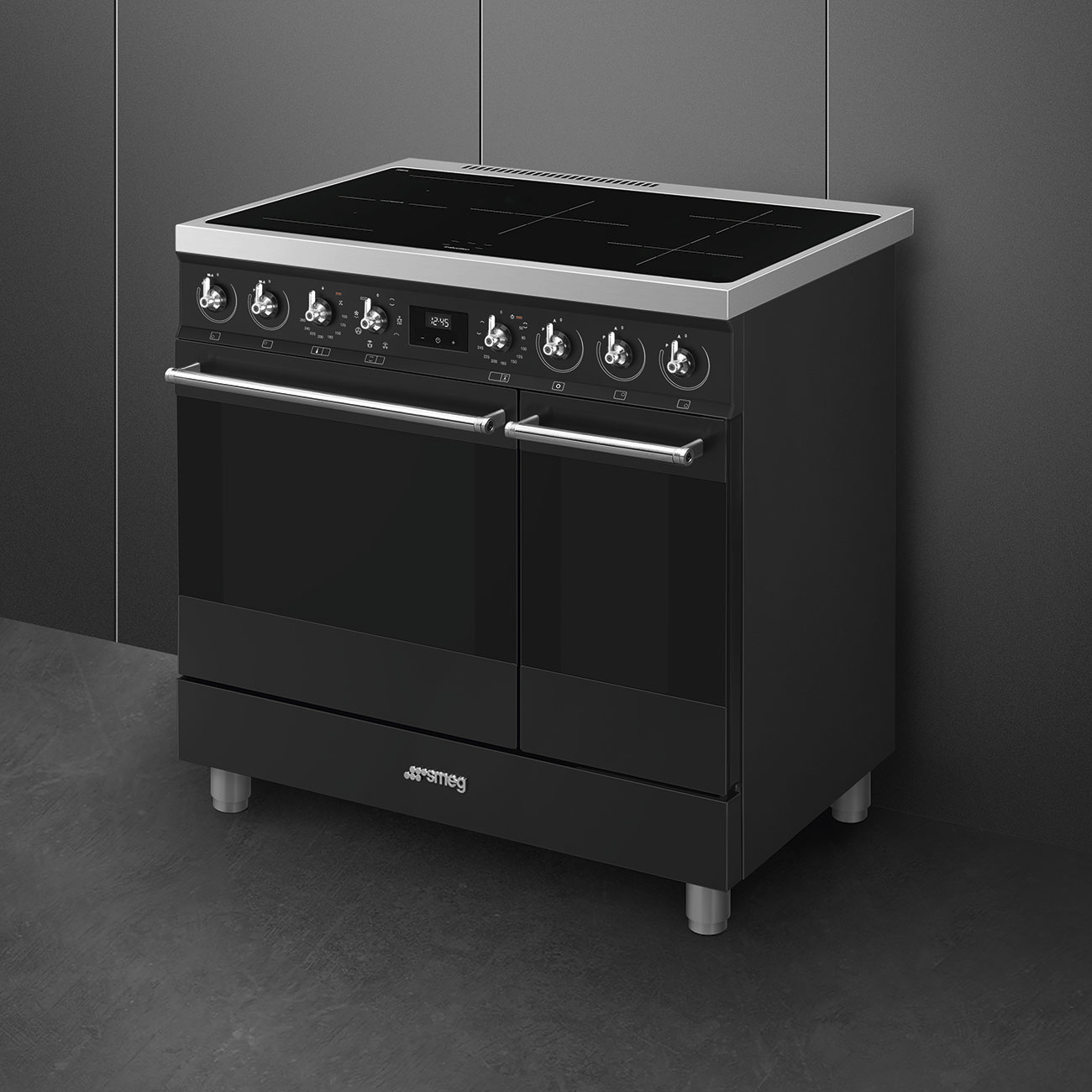 SMEG fornuis met inductie kookplaat - 90cm - C92IMMB2