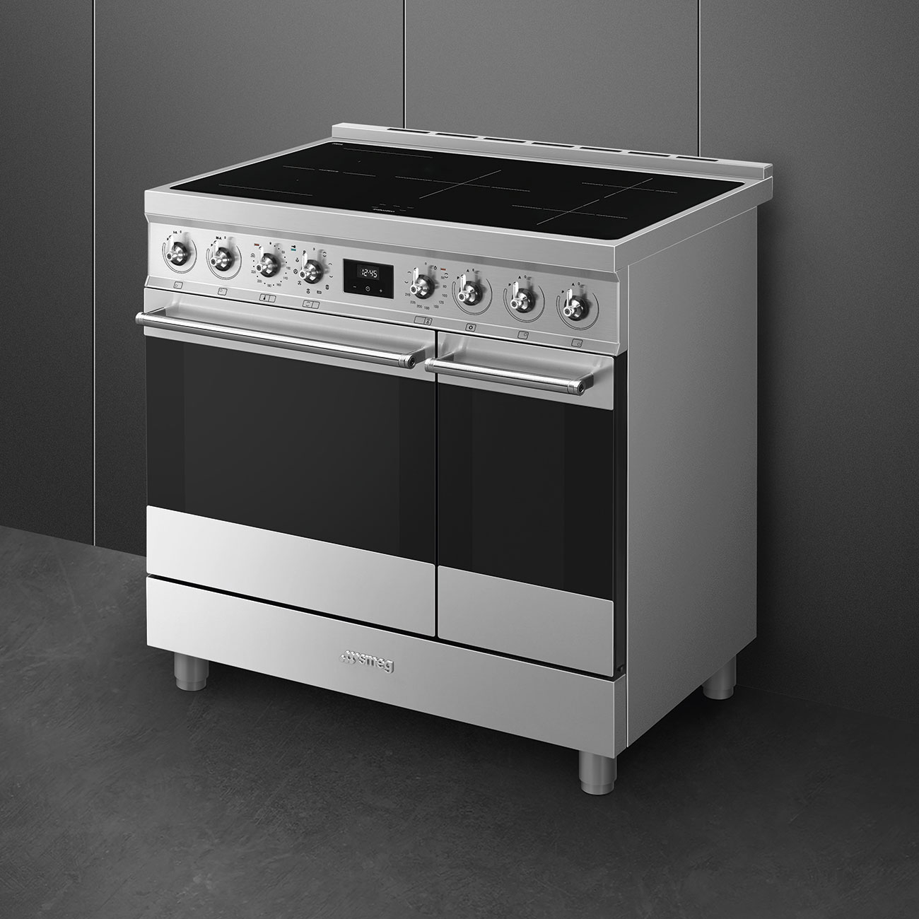SMEG fornuis met inductie kookplaat - 90cm - C92IPX2