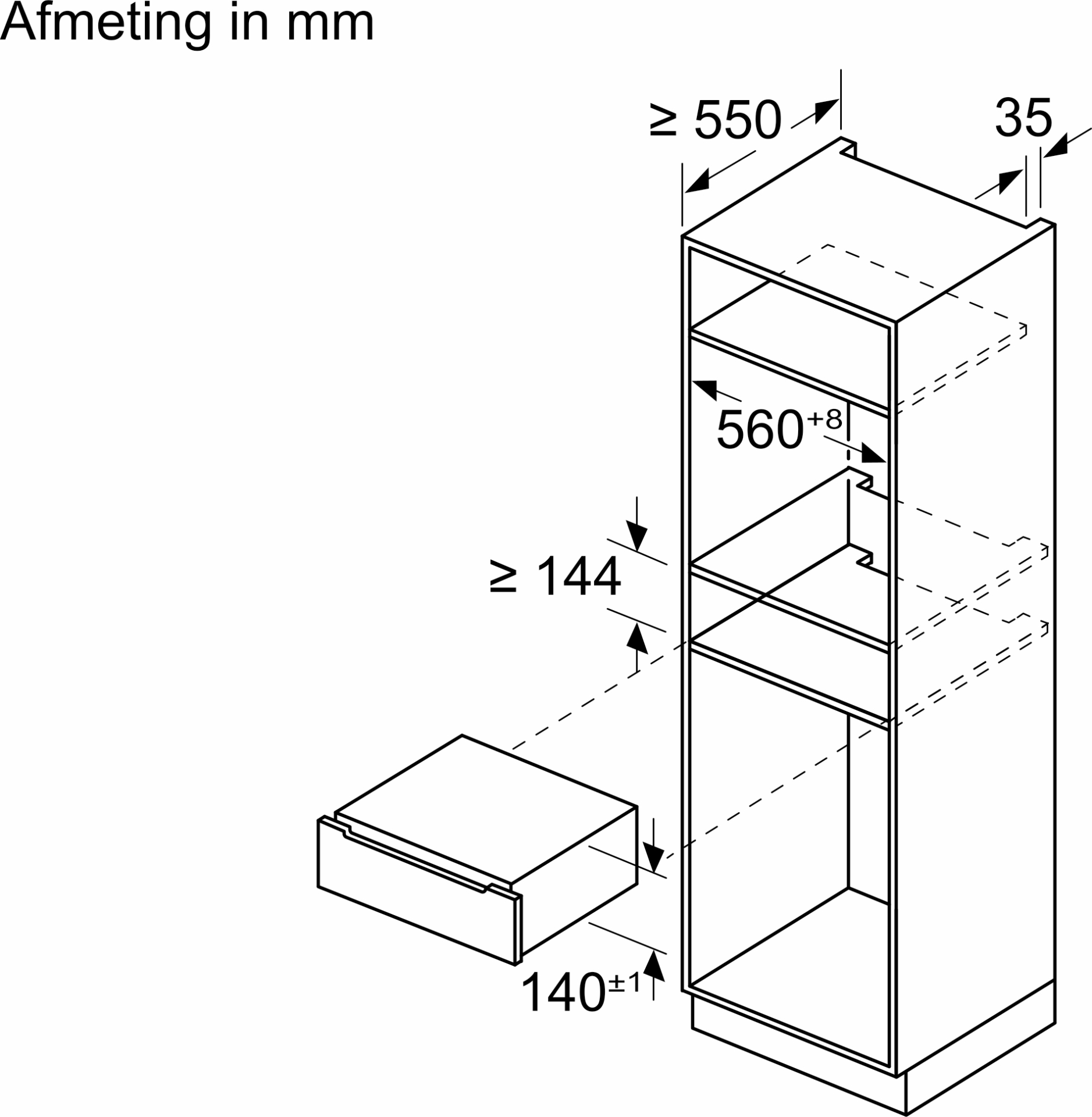 BOSCH warmhoudlade - BDC9111B0
