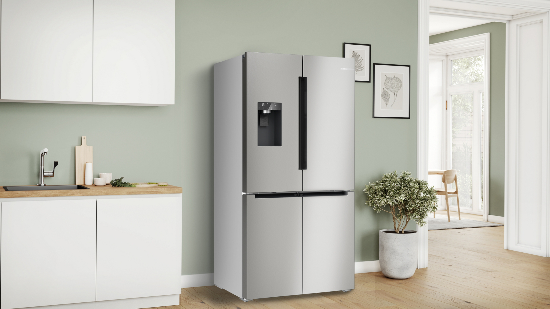 BOSCH SERIE 6 side-by-side - 183cm - KFD96APEA
