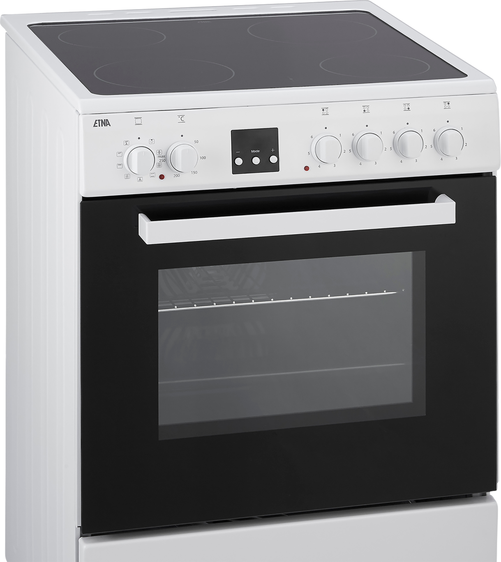 ETNA fornuis met keramische kookplaat - 60cm - FKV761WIT