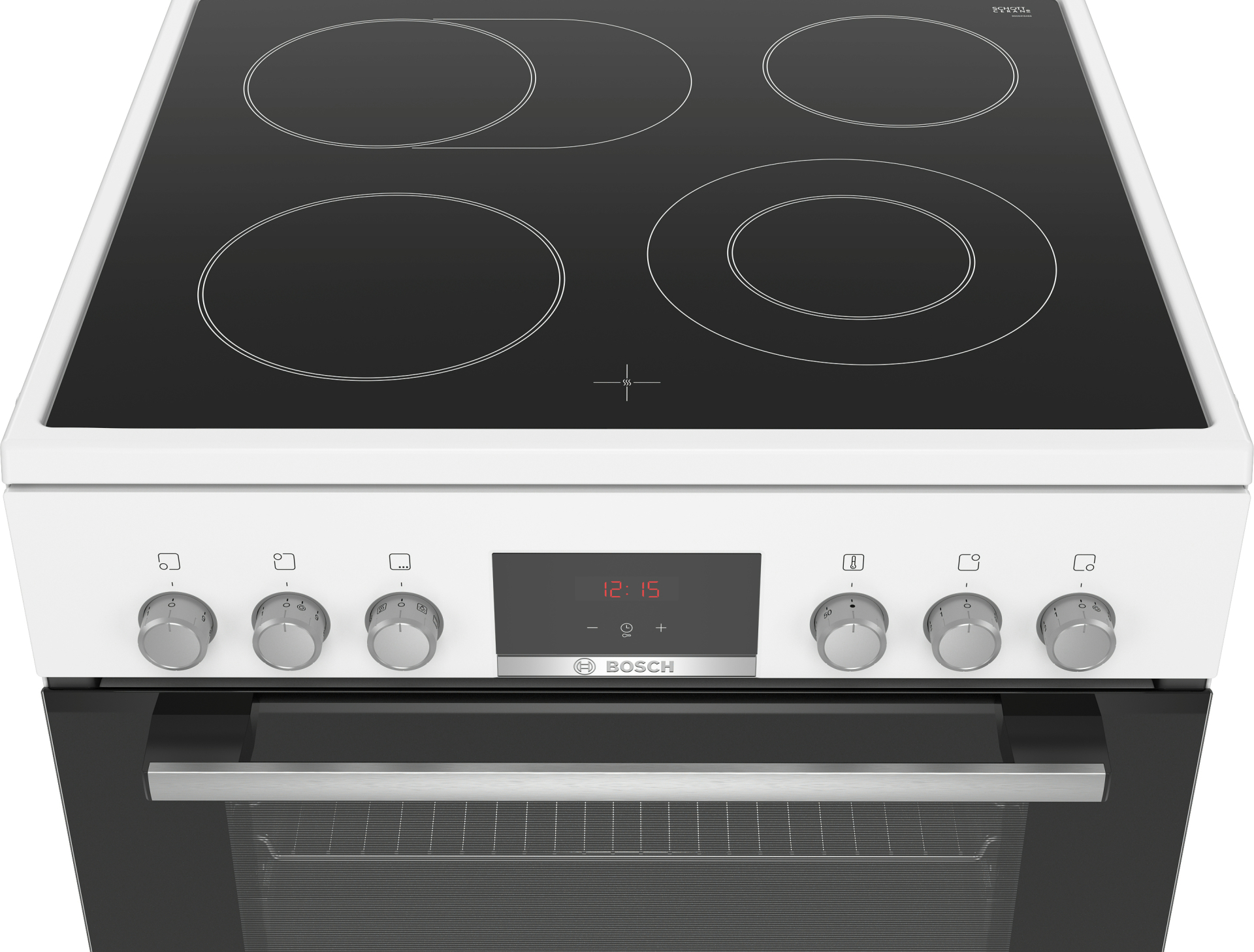BOSCH SERIE 4 fornuis met keramische kookplaat - 60cm - HKR39C220