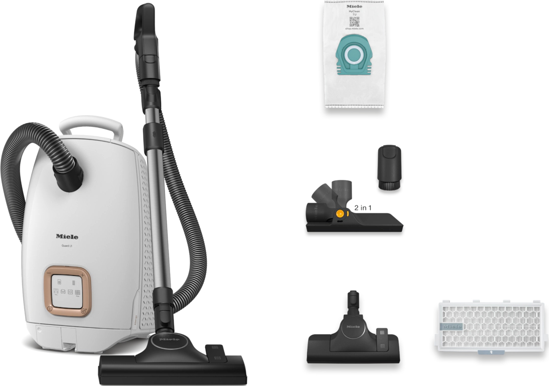 MIELE GUARD stofzuiger met zak - GUARDL1ALLERGYBRILLIANTWHITECE