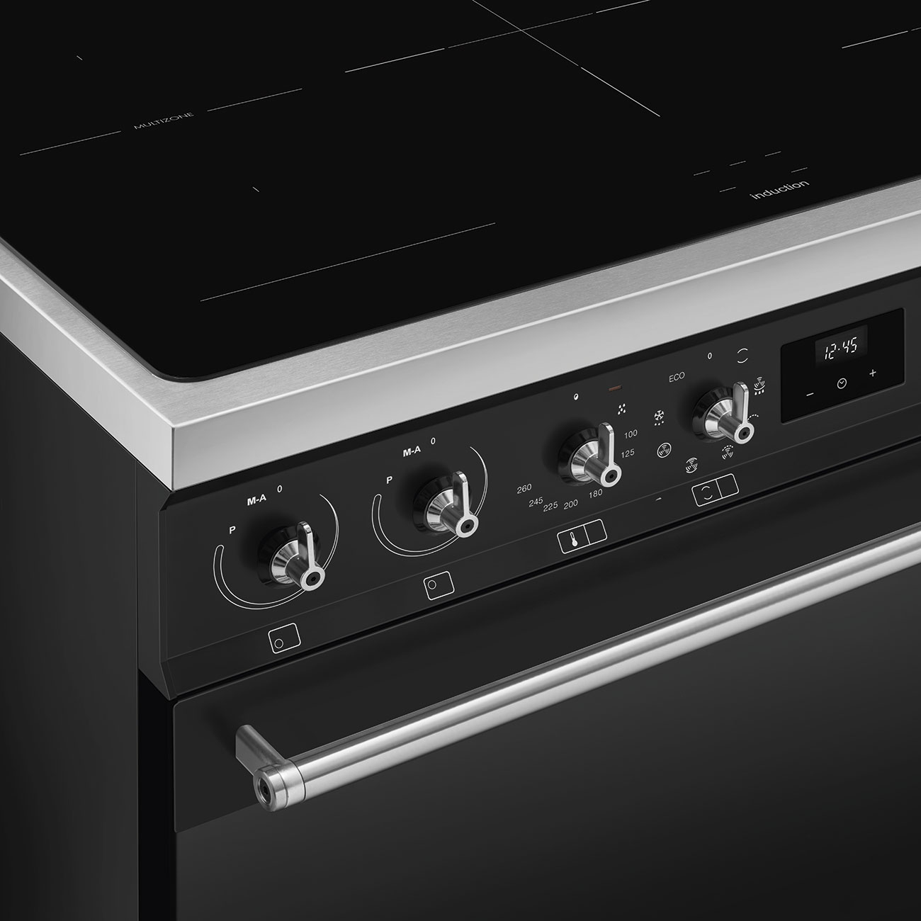 SMEG fornuis met inductie kookplaat - 90cm - C92IMMB2