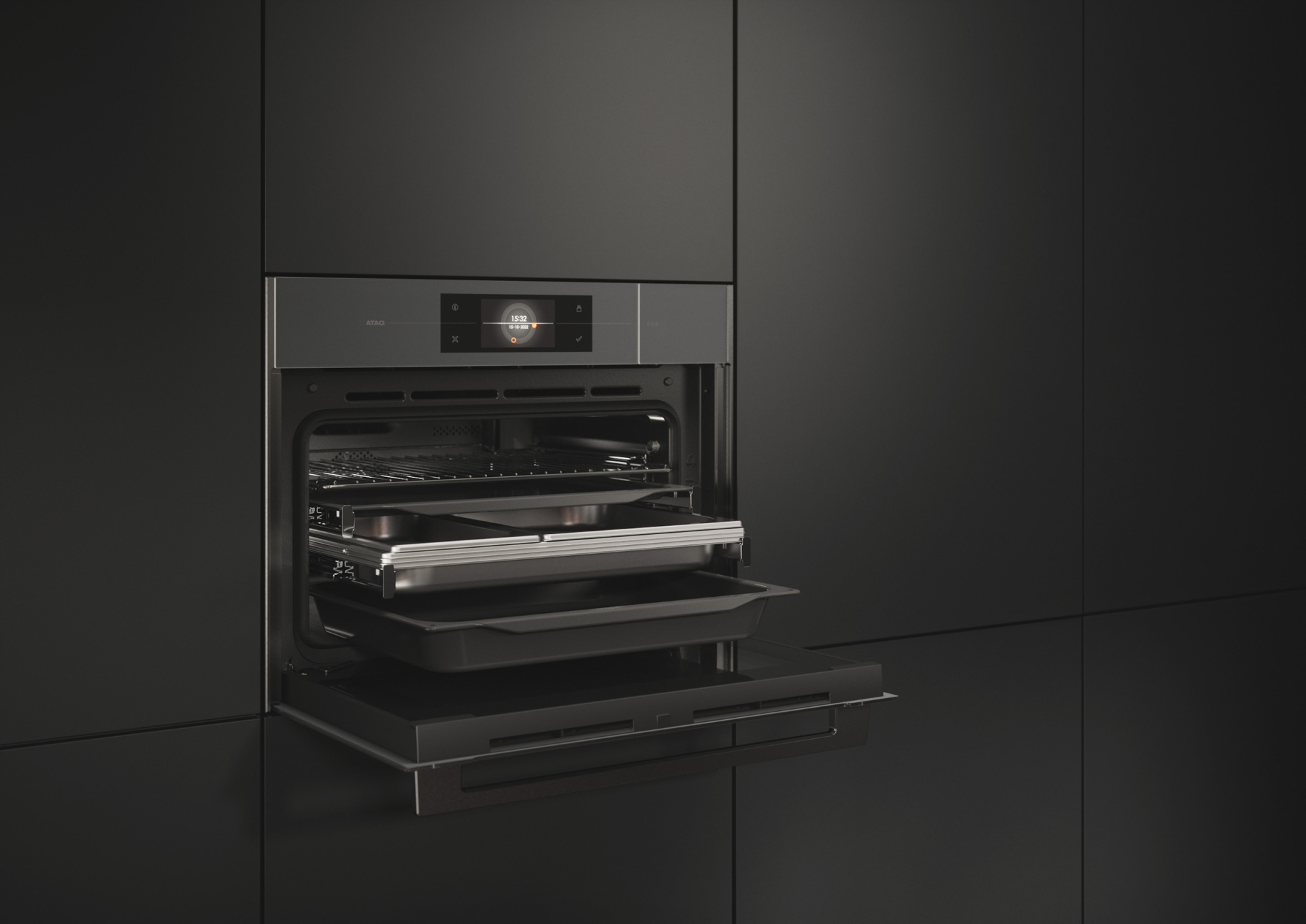 ATAG multifunctionele oven met stoom - 45cm - CS4585M1C