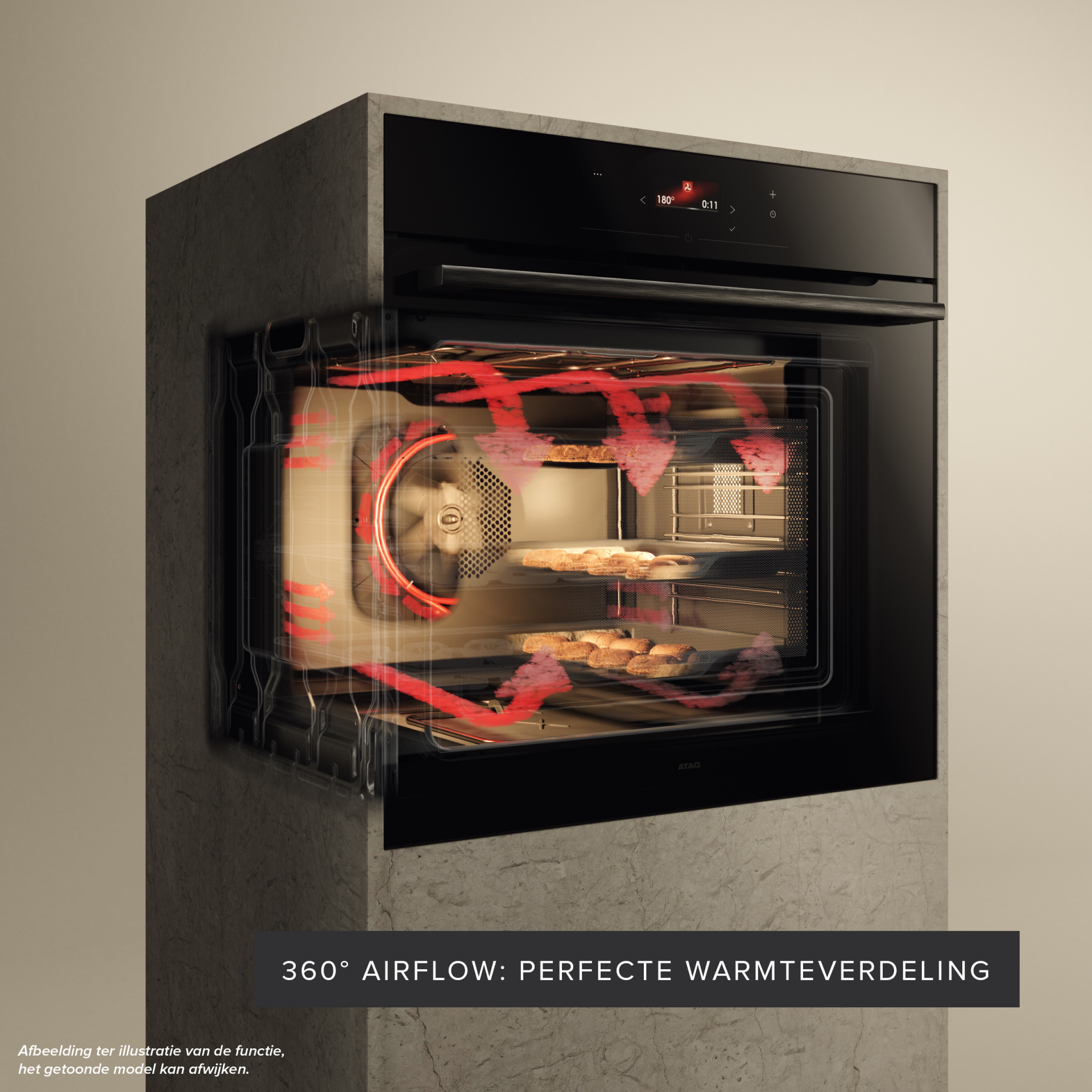 ATAG multifunctionele oven met microgolfoven - 45cm - CX6471C