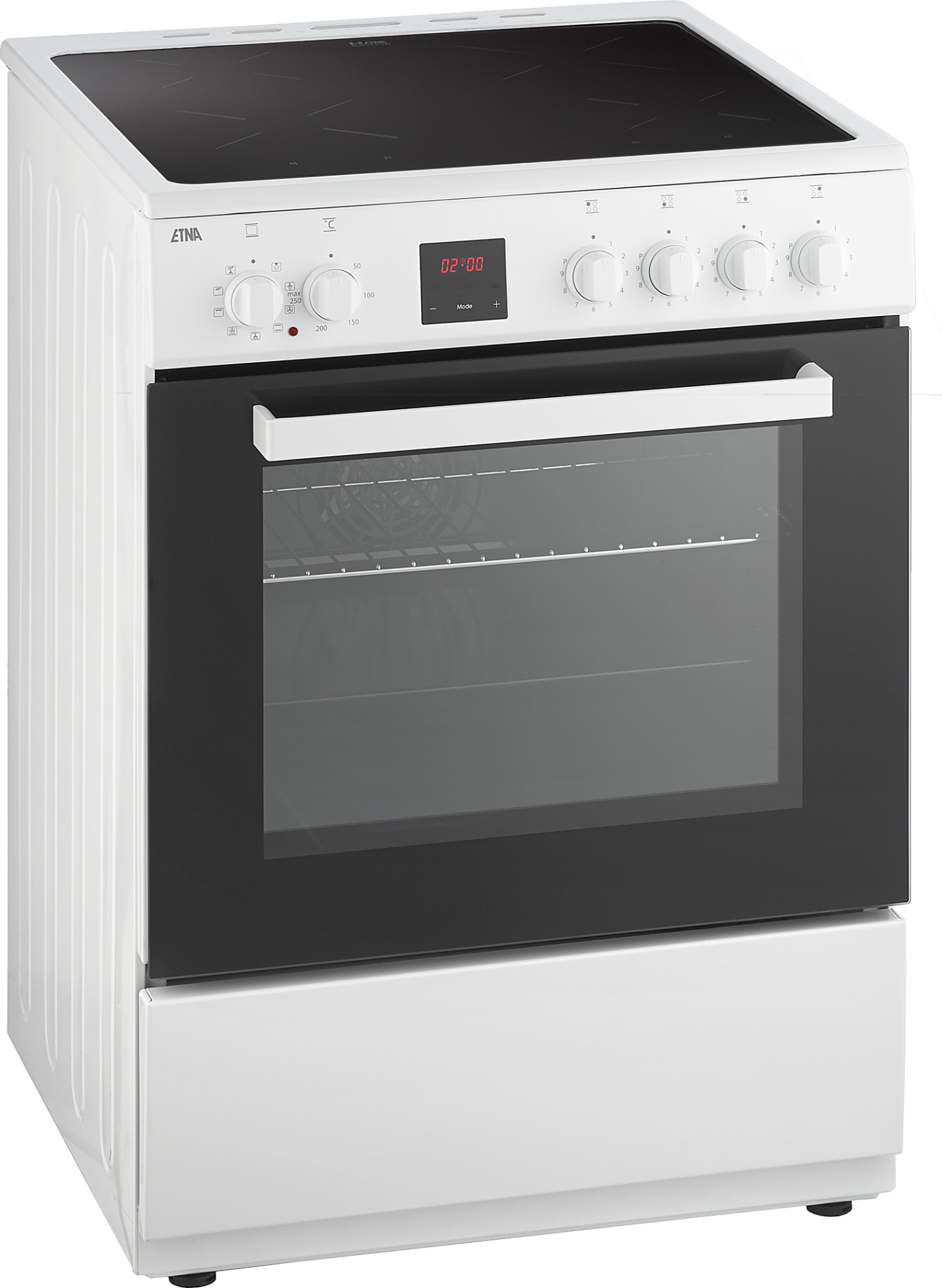 ETNA fornuis met inductie kookplaat - 60cm - FIV760WIT