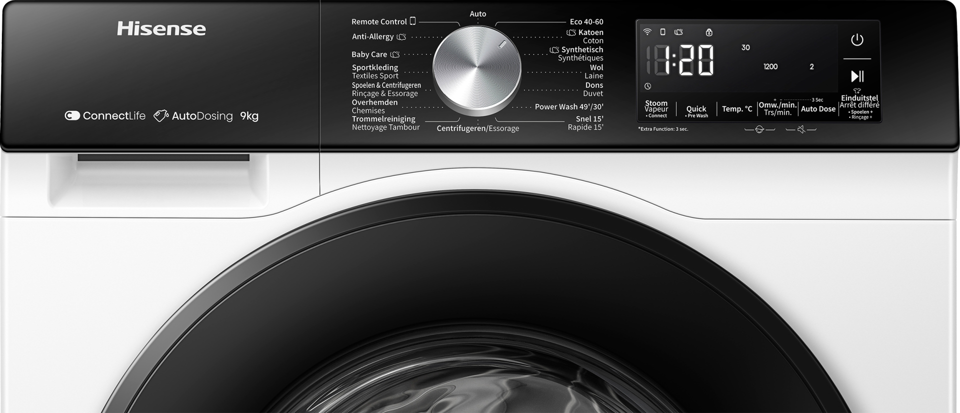 HISENSE wasmachine - WF3S9045BW3/BLX