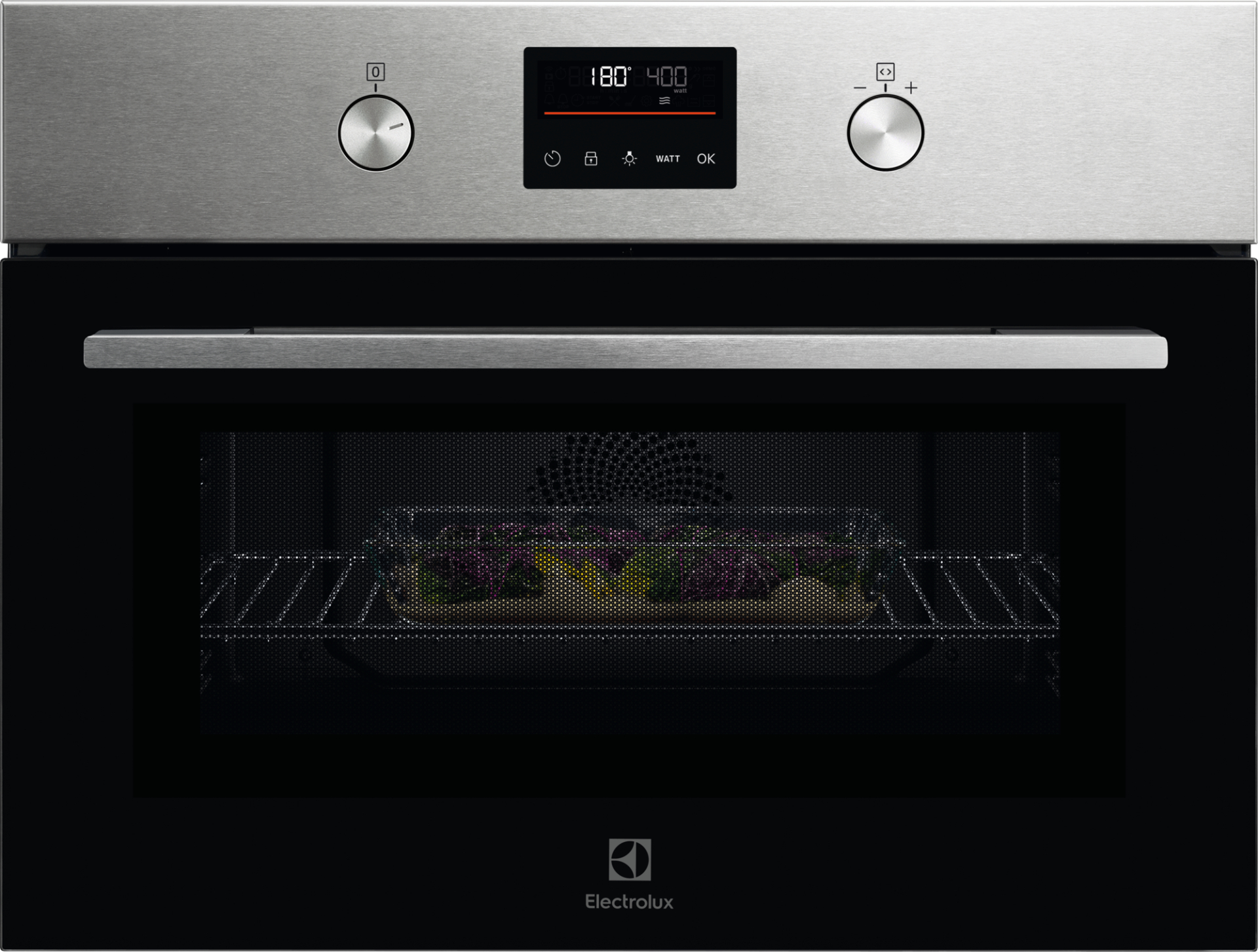 ELECTROLUX 600 multifunctionele oven met microgolfoven - 45cm - KVLFE46GX