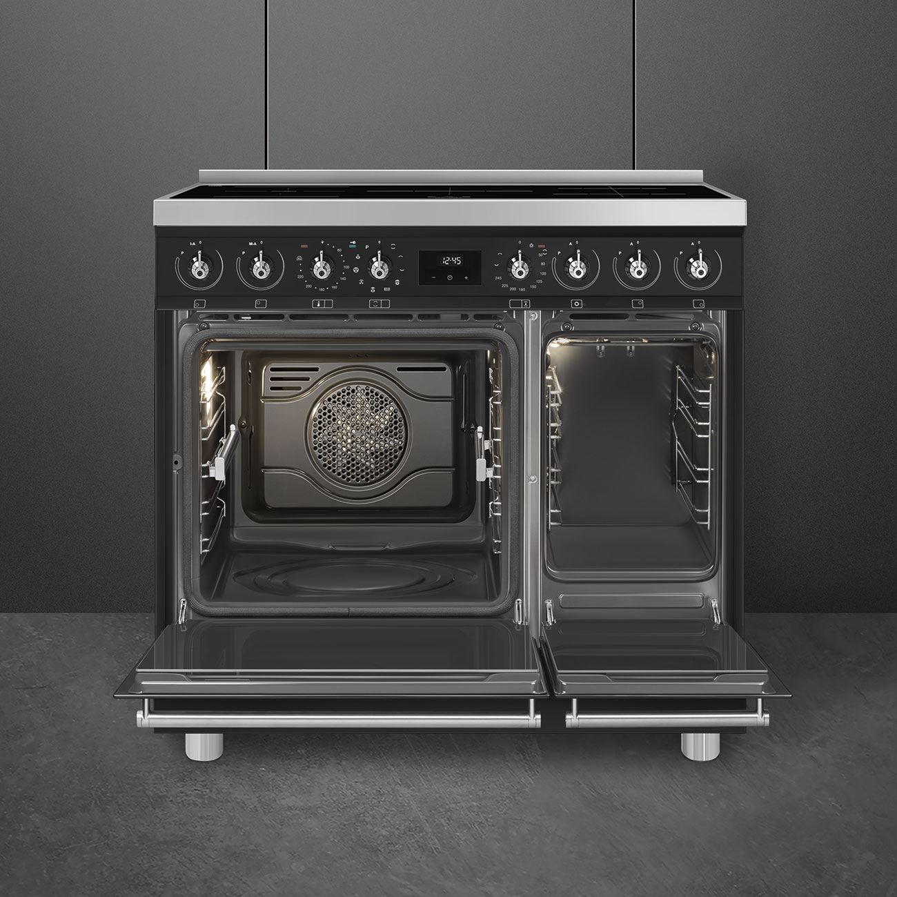 SMEG fornuis met inductie kookplaat - 90cm - C92IPMB2