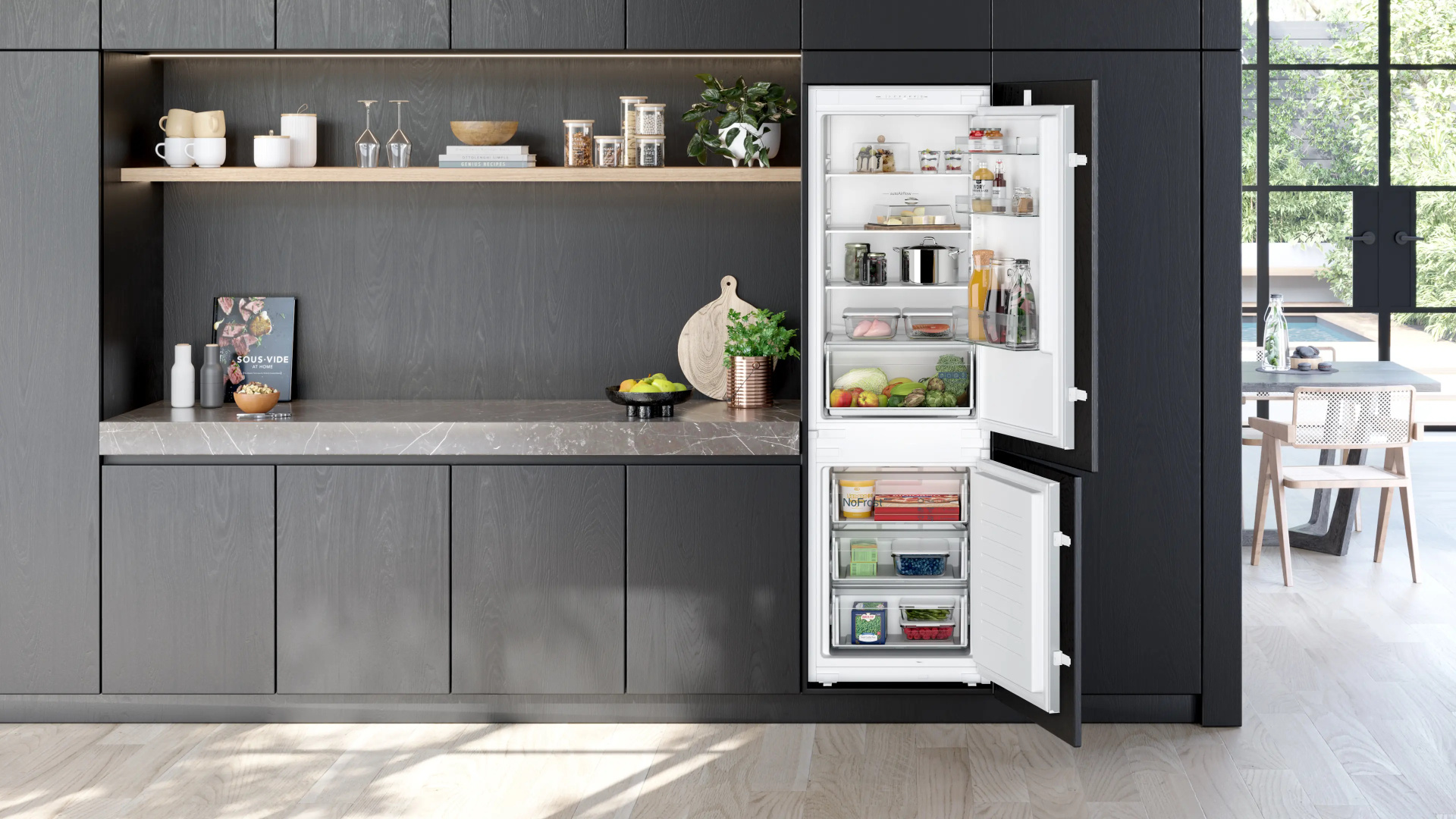 SIEMENS IQ100 koel-/vriescombinatie - 178cm - KI86NNSE0
