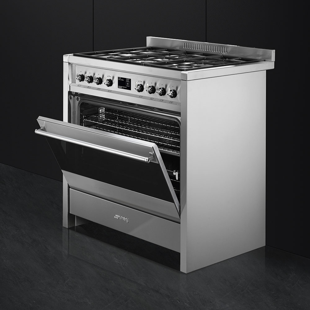 SMEG fornuis met gaskookplaat - 90cm - A1-9