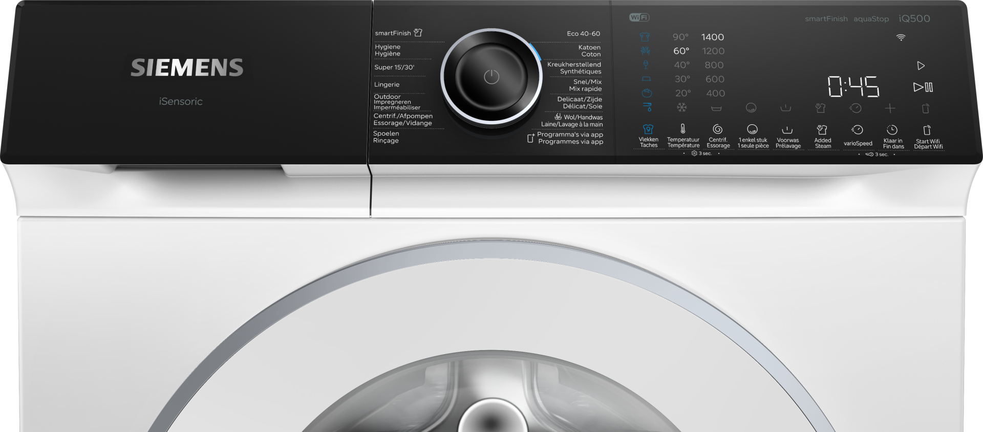 SIEMENS IQ500 Wasmachine 9 kg met stoom - WG44H209FG