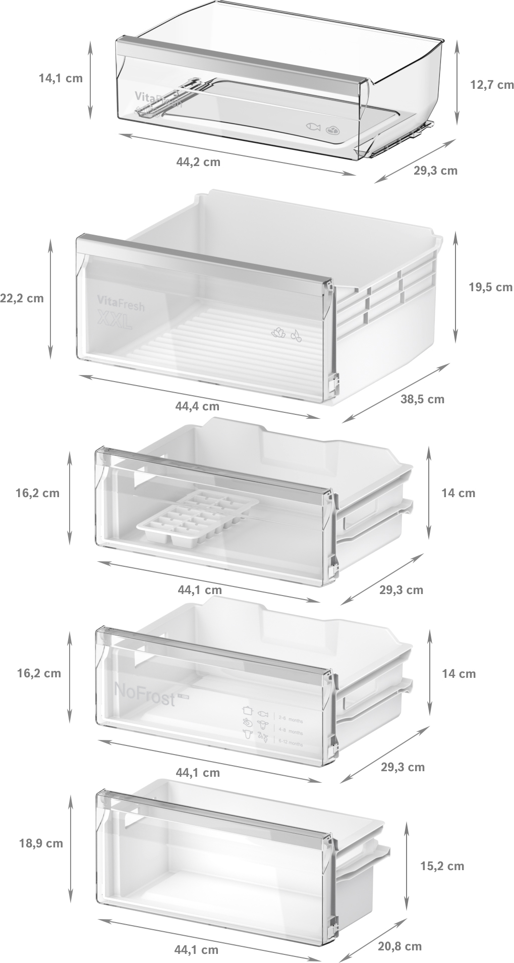 BOSCH SERIE 4 koel-/vriescombinatie - 194cm - KIN96VFD0