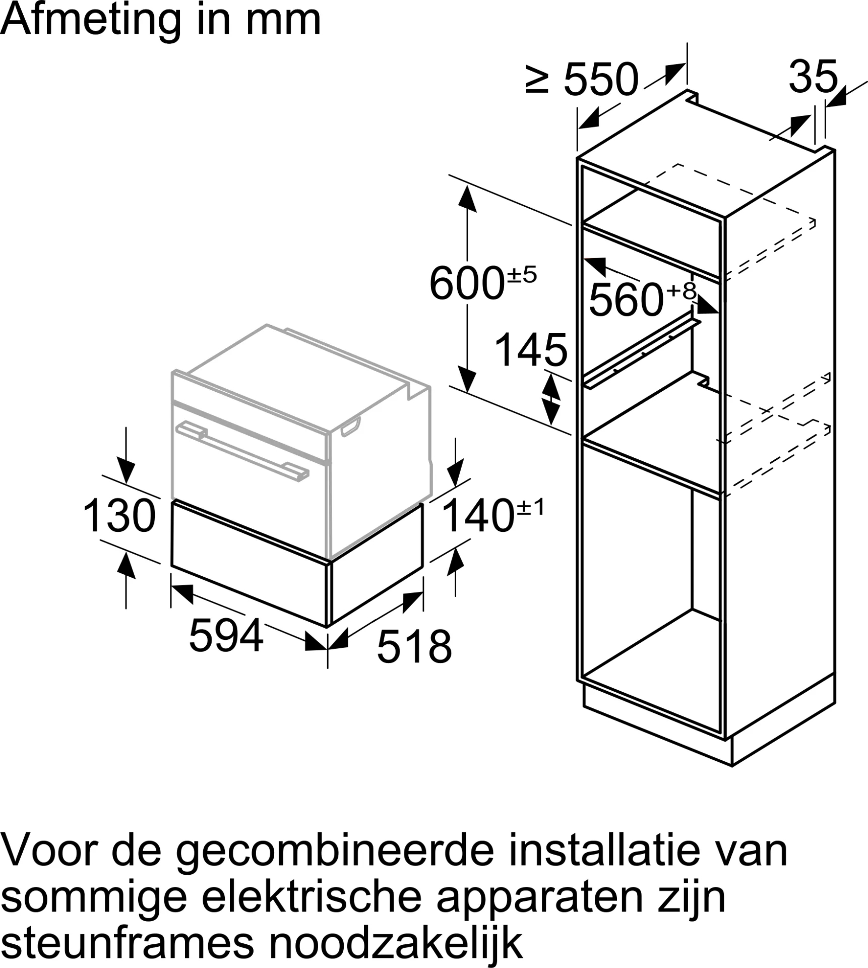 BOSCH SERIE 8 warmhoudlade - 14cm - BIC9101B1