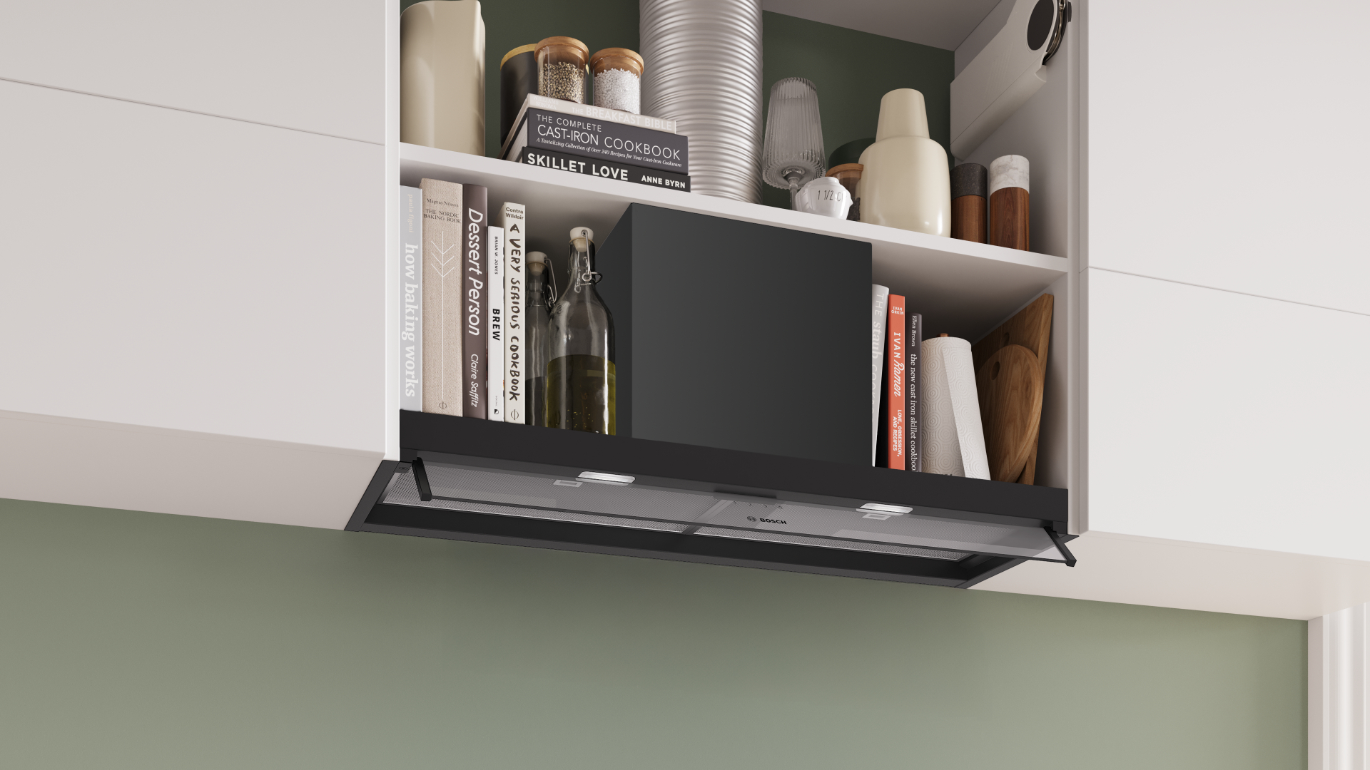 BOSCH SERIE 4 geïntegreerde dampkap - 90cm - DBB95CC60