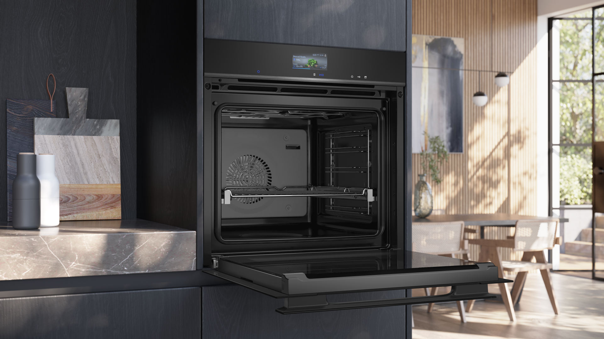 SIEMENS iQ700 multifunctionele oven met stoom - 60cm - HS936GAB1
