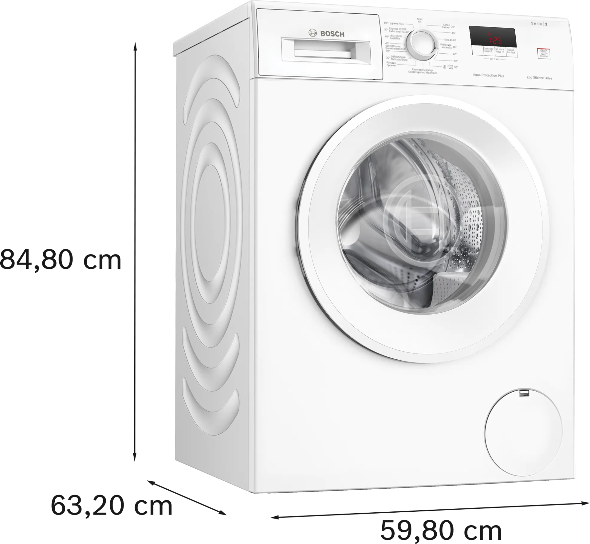 BOSCH SERIE 2 Wasmachine 8 kg - WGE03400FG