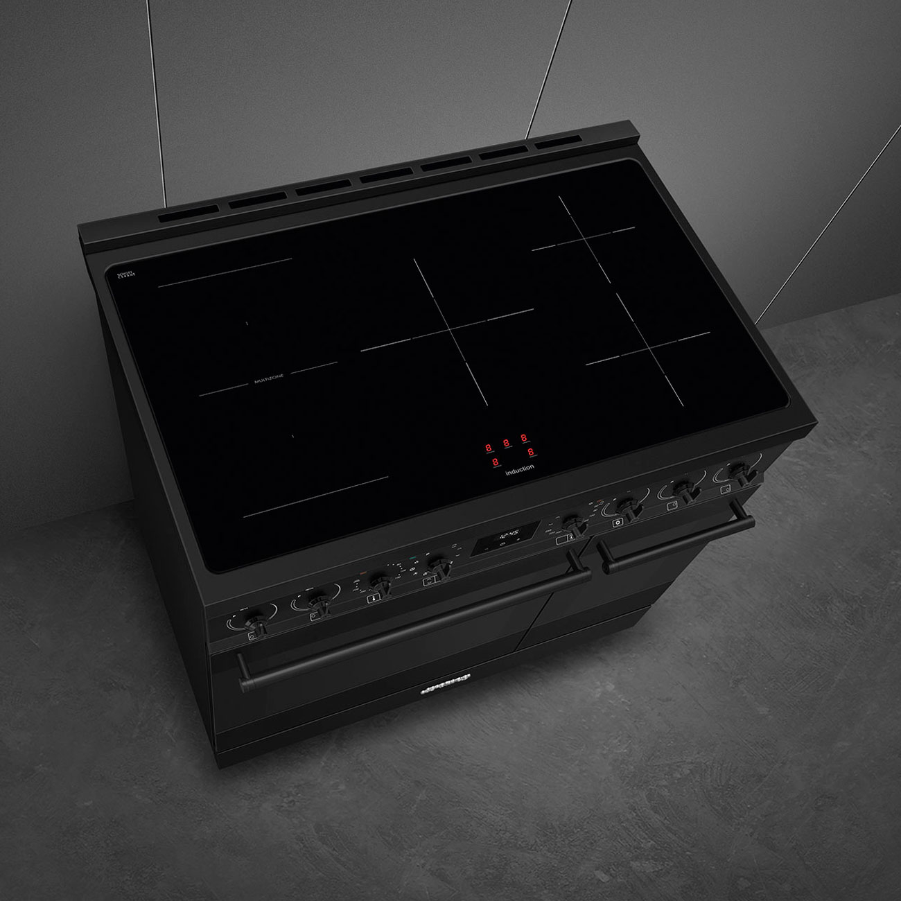 SMEG fornuis met inductie kookplaat - 90cm - C92IPN2
