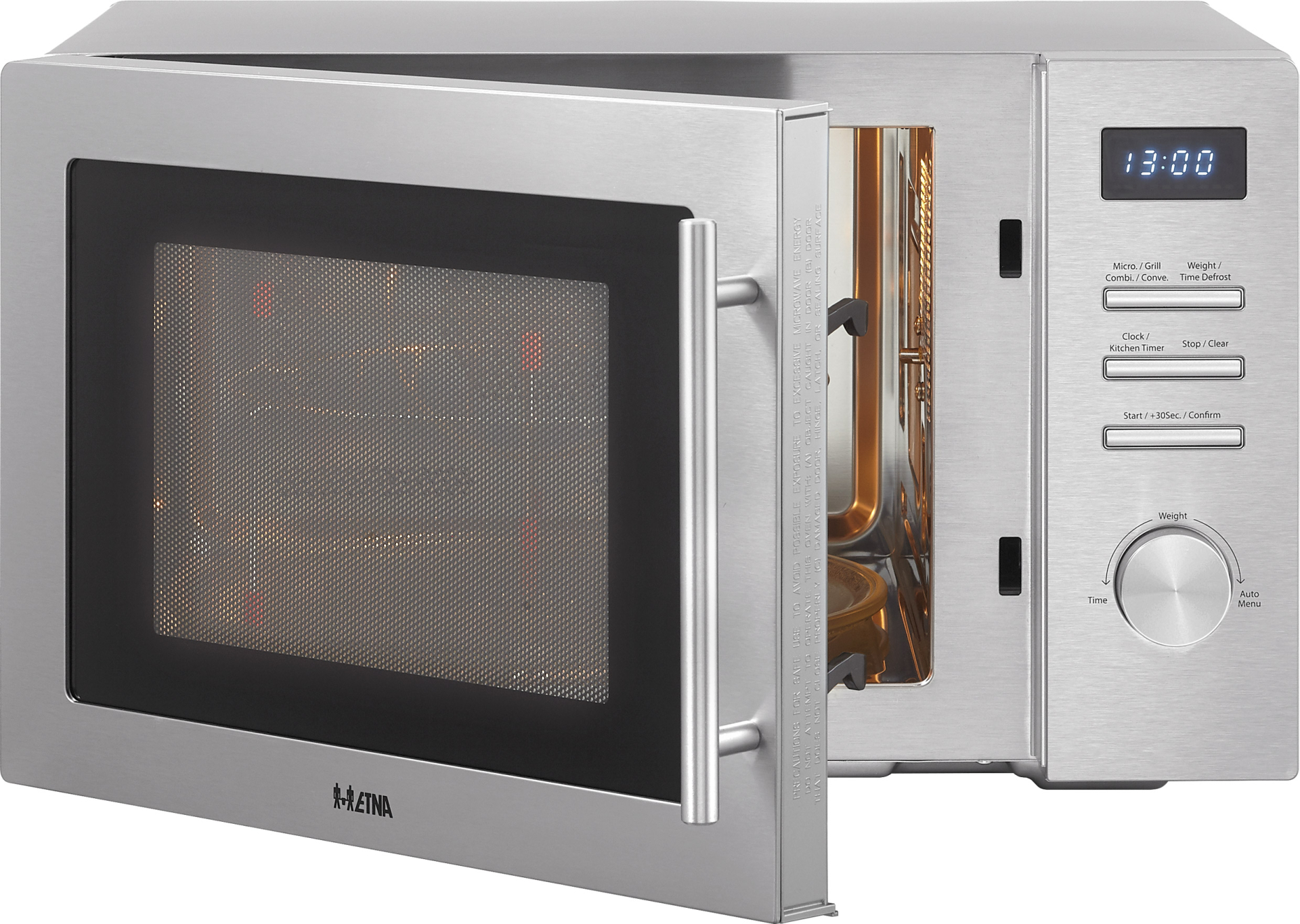 ETNA microgolfoven - combi - 31cm - CMV334RVS