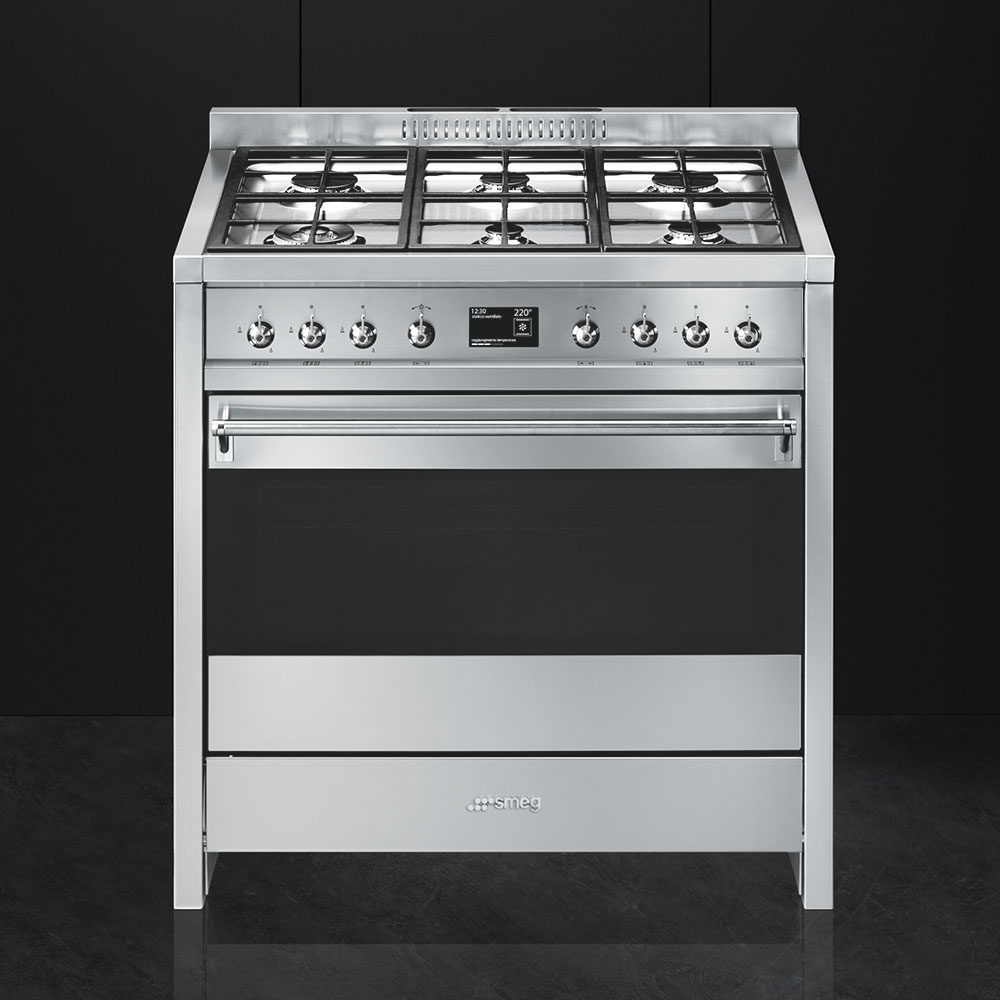 SMEG fornuis met gaskookplaat - 90cm - A1-9