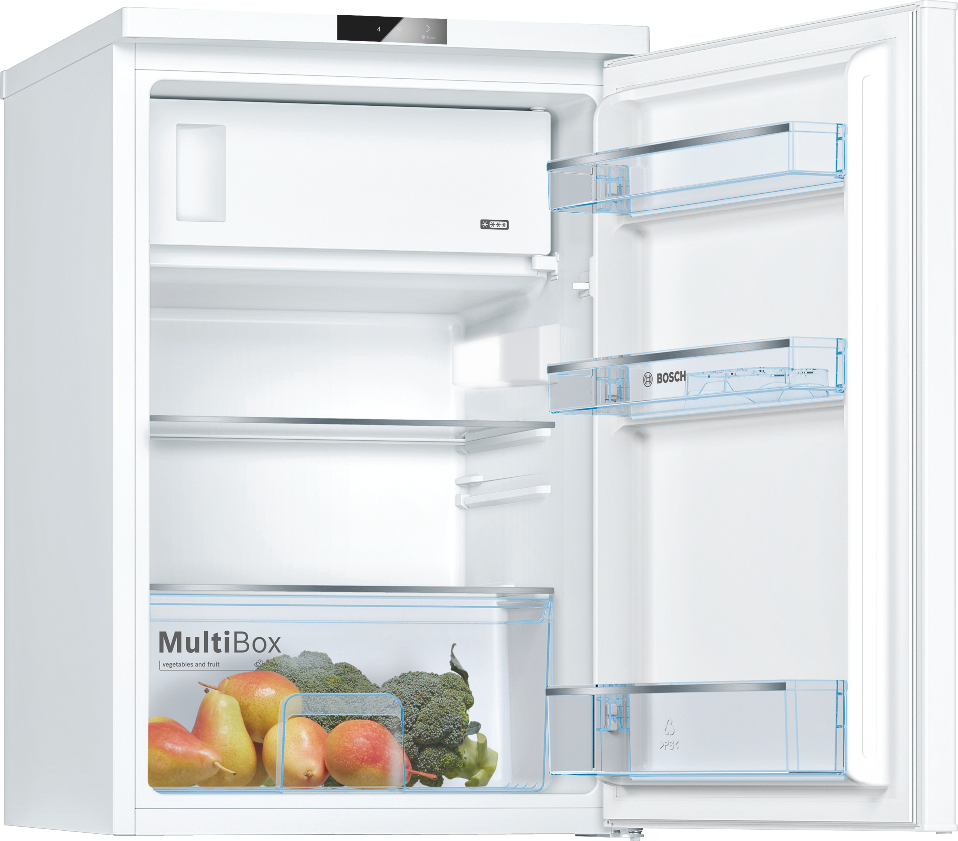 BOSCH SERIE 2 vrijstaande koelkast met vriesvak - 85cm - KTL15NWEB